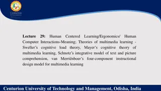 Human-Computer Interaction and Cognitive Learning Theories