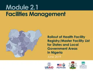 Health Facility Registry Management Rollout in Nigeria