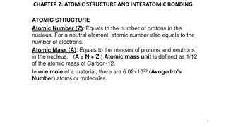 Atomic Structure and Interatomic Bonding