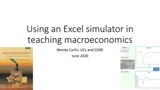 Using Excel Simulator in Teaching Macroeconomics: A Modern Approach