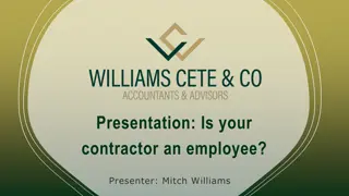 Contractor vs Employee Classification in Business