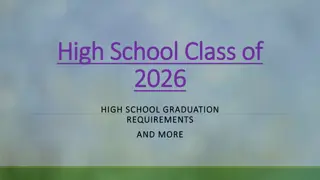 Graduation and College Readiness Guide for High School Class of 2026