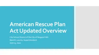 Overview of American Rescue Plan Act Implementation at Niagara Falls City School District