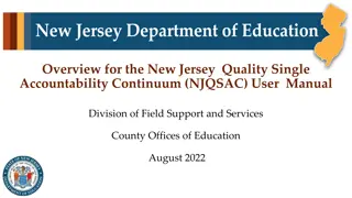 NJQSAC User Manual Overview and Process