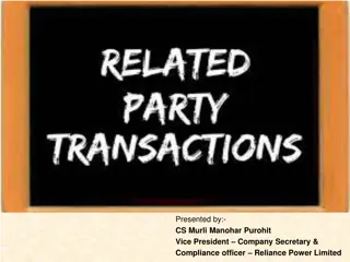 Related Party Transactions in Corporate Governance