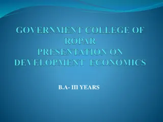 Overview of Economic Development Theories and Determinants