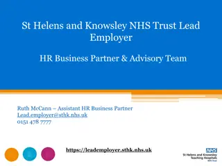 Lead Employer HR Support for Specialty Trainees in Healthcare