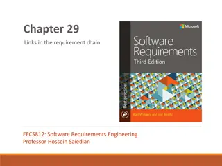 Tracing Requirements in Software Engineering