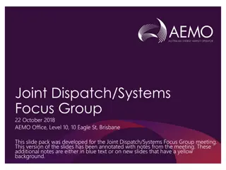 Joint Dispatch/Systems Focus Group Meeting - Agenda and Attendees