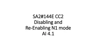 Interworking Considerations for N1 Mode Capability in 5G Networks