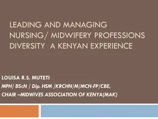 Leading and Managing Nursing/Midwifery Professions Diversity: A Kenyan Experience by Louisa R.S. Muteti