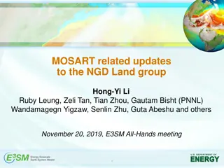 Latest Updates on MOSART Development and Validation