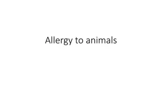 Allergies to Animals and Living Organisms