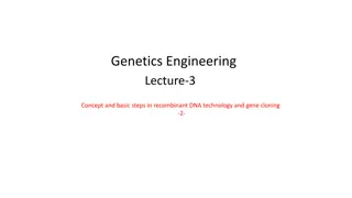 Recombinant DNA Technology and Gene Cloning