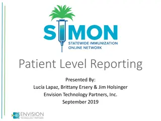 Patient Level Reporting Overview