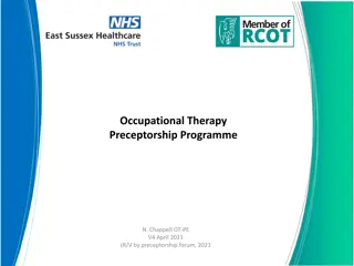 Occupational Therapy Preceptorship Programme Overview and Response to COVID-19