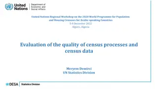 Importance of Census Evaluation in Ensuring Data Quality