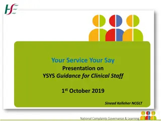 Comprehensive Guidance for Clinical Staff on Complaints Handling Process