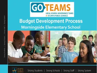 GO Team Meeting for FY20 Budget Development at Morningside Elementary School