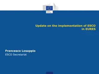 Update on ESCO Implementation in EURES