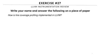 LLVM Line Coverage Profiling Implementation Overview