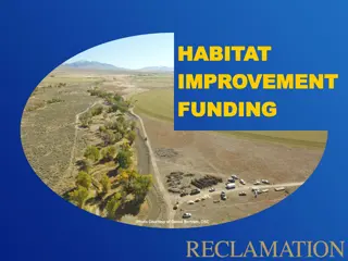 Reclamation Habitat Improvement Projects Overview