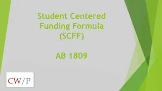 Student-Centered Funding Formula AB 1809 Overview