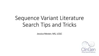 Enhancing Literature Search for Sequence Variant Analysis