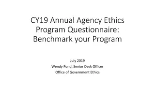 Agency Ethics Program Assessment and Benchmarking Insights