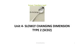 Slowly Changing Dimension Type 2 (SCD2) by Dr. Girija Narasimhan