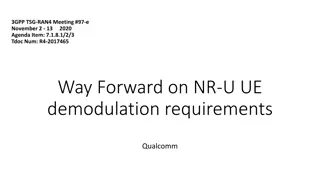 Test Scope and Requirements for NR-U UE Demodulation