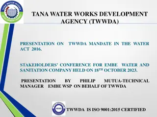 Tana Water Works Development Agency (TWWDA): Mandate and Interventions in Water Act 2016