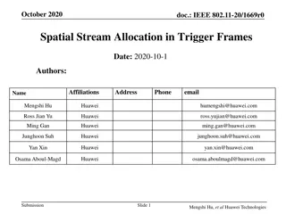 Spatial Stream Allocation in IEEE 802.11-20 Trigger Frames