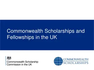 Opportunities for Higher Education with Commonwealth Scholarships in the UK