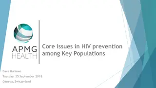 Core Issues in HIV Prevention Among Key Populations