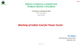 Overview of Indian Coal Washing for Power Sector: MDCWL National Seminar 2023