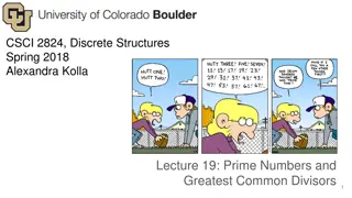 Prime Numbers and Greatest Common Divisors in Discrete Structures