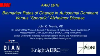 Biomarker Rates of Change in Autosomal Dominant vs. Sporadic Alzheimer Disease