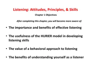 Enhancing Listening Skills: Understanding Principles and Applying the HURIER Model