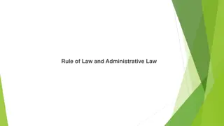 Evolution and Criticisms of the Rule of Law