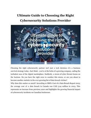 Ultimate Guide to Choosing the Right Cybersecurity Solutions Provider