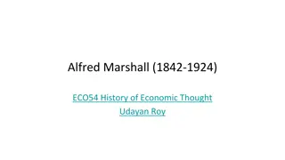 Alfred Marshall's Contributions to Economic Analysis