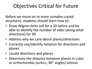 Crystal Structures: Unit Cell Definition and Wigner-Seitz Method