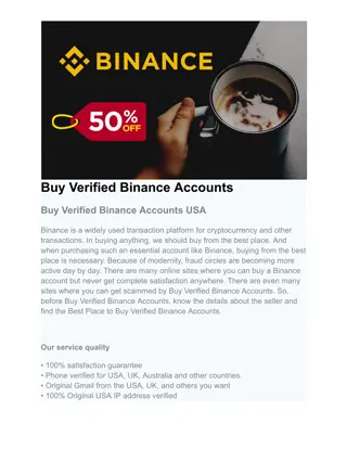 Buy Verified Binance Accounts US