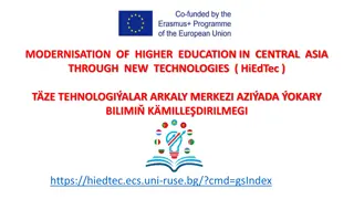 Modernisation of Higher Education in Central Asia Through New Technologies