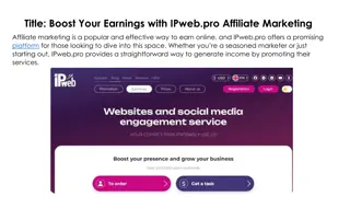 Boost Your Earnings with IPweb.pro Affiliate Marketing