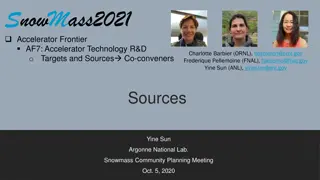 Accelerator Technology R&D Targets and Sources Overview