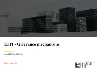 Enhancing Grievance Mechanisms in EITI: 40th Board Meeting Insights