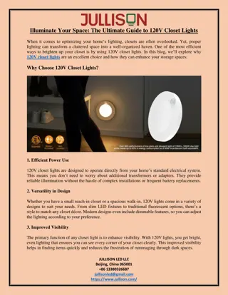 Illuminate Your Space The Ultimate Guide to 120V Closet Lights