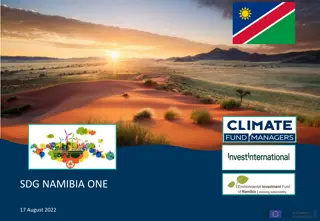 Sustainable Development Goals (SDG) Initiative in Namibia - Investment Proposal